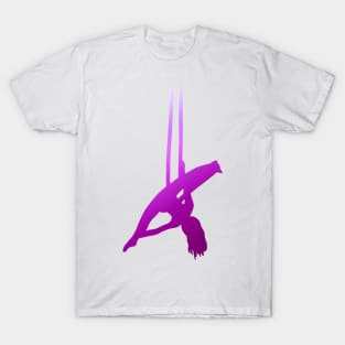 An aerialist doing silks T-Shirt